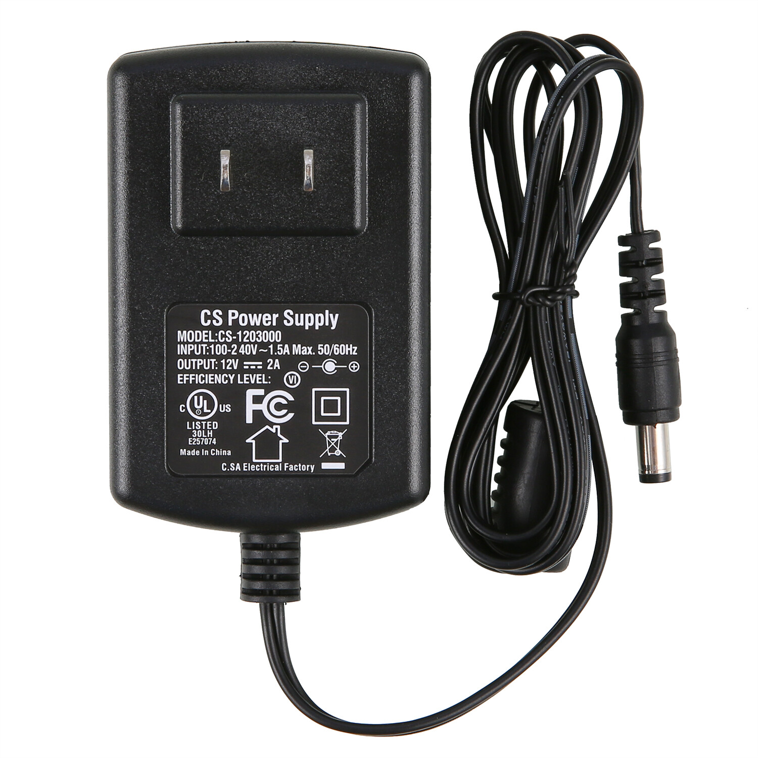 ANNKE 12V 2A Power Supply AC DC Adapter Cable for Home Security CCTV DVR System