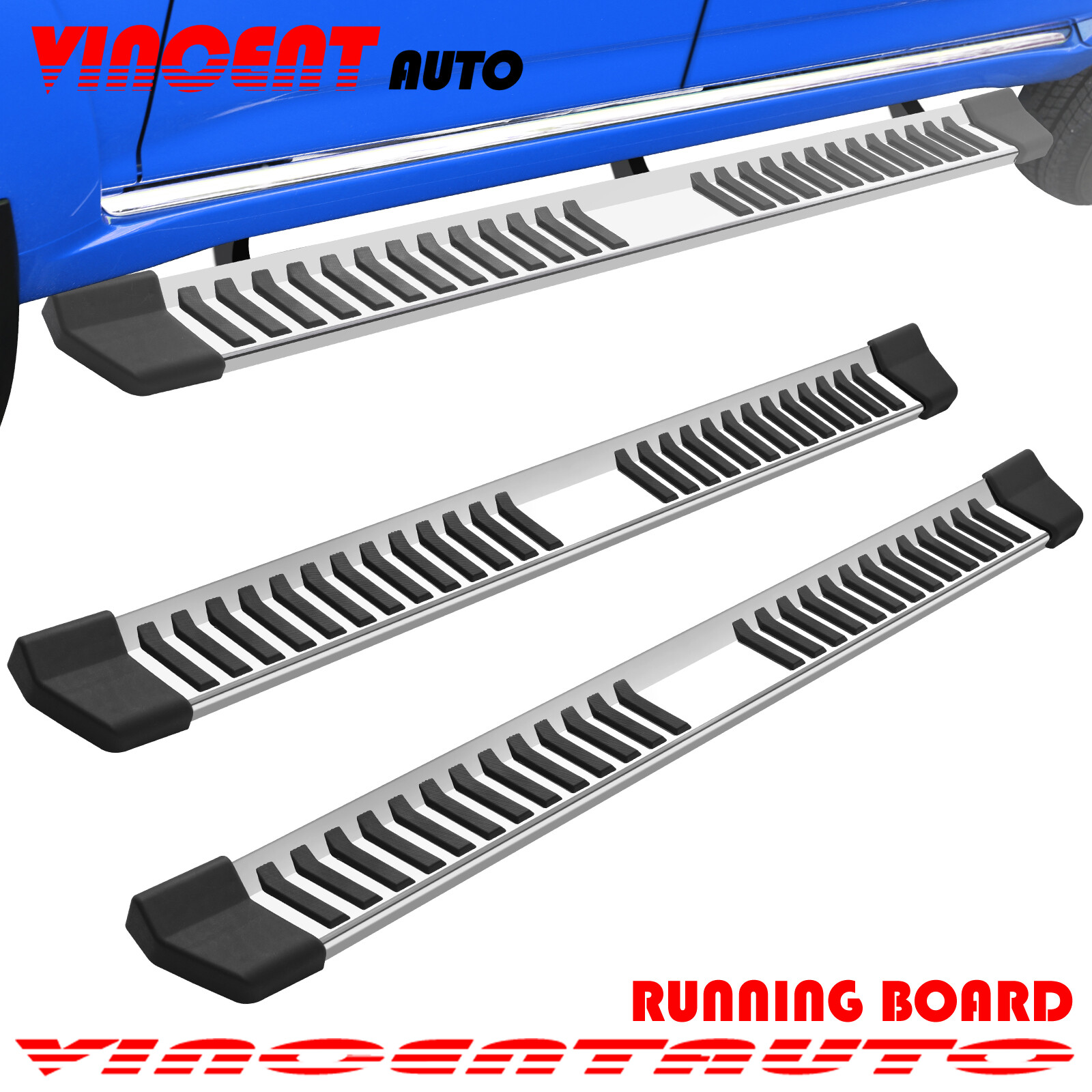 FIT 2017-2024 FORD F250 SUPERDUTY CREW CAB 6" RUNNING BOARD SIDE STEP NERF BAR V