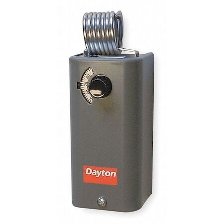 Dayton 1Uhh2 Line Volt Mechanical Tstat, Open/Close On Rise, Vertical Box, Spdt