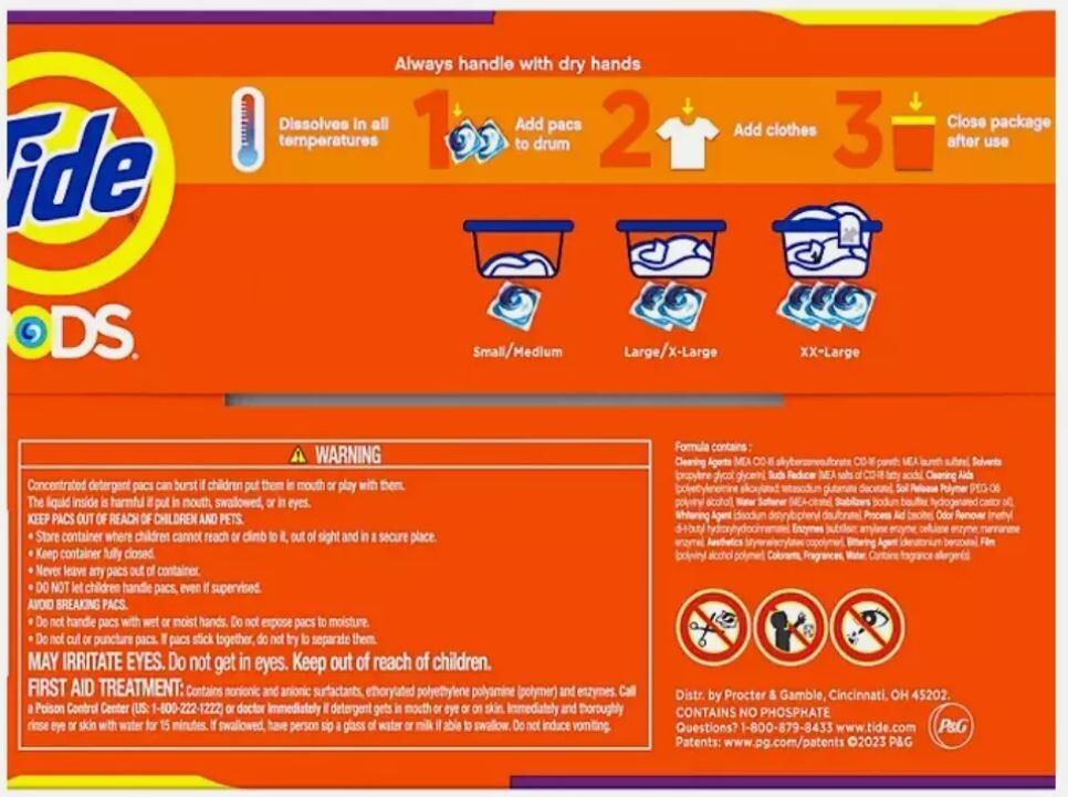 New Tide PODS Laundry Detergent Pacs - Spring Meadow, 156 ct Pods, Stain Free