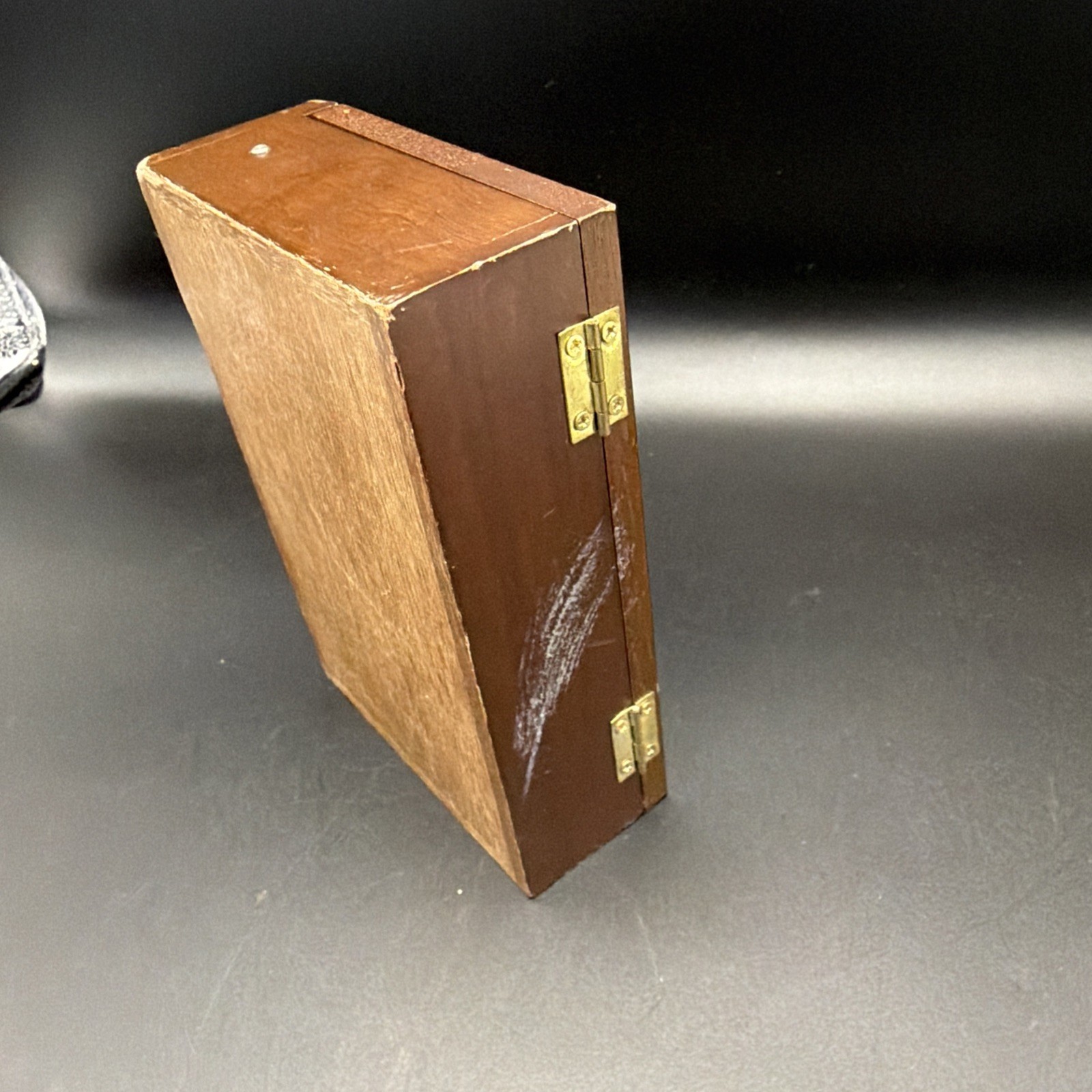 Rare Vintage Vestax Wooden Triple DJ Cartridge Needle Case Used Complete