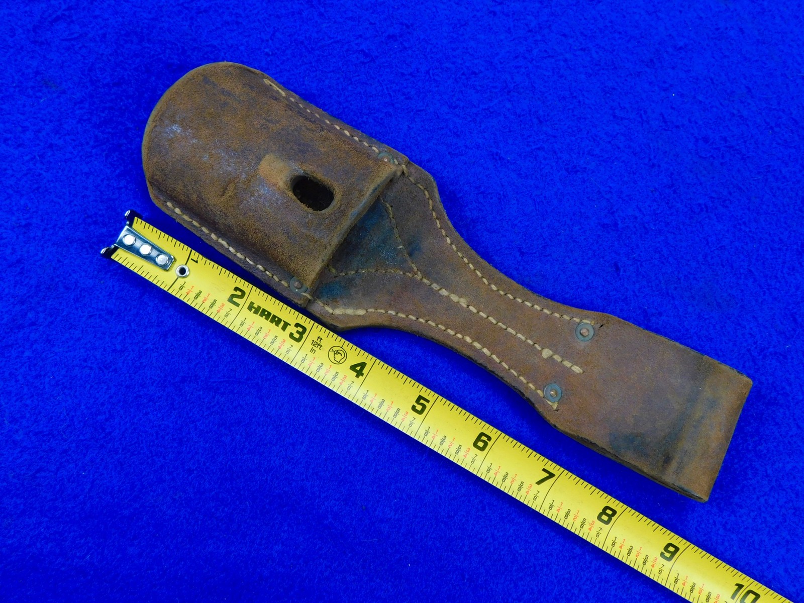 German Germany WW1 Mauser K98 Butcher Bayonet Maker Marked Leather Frog