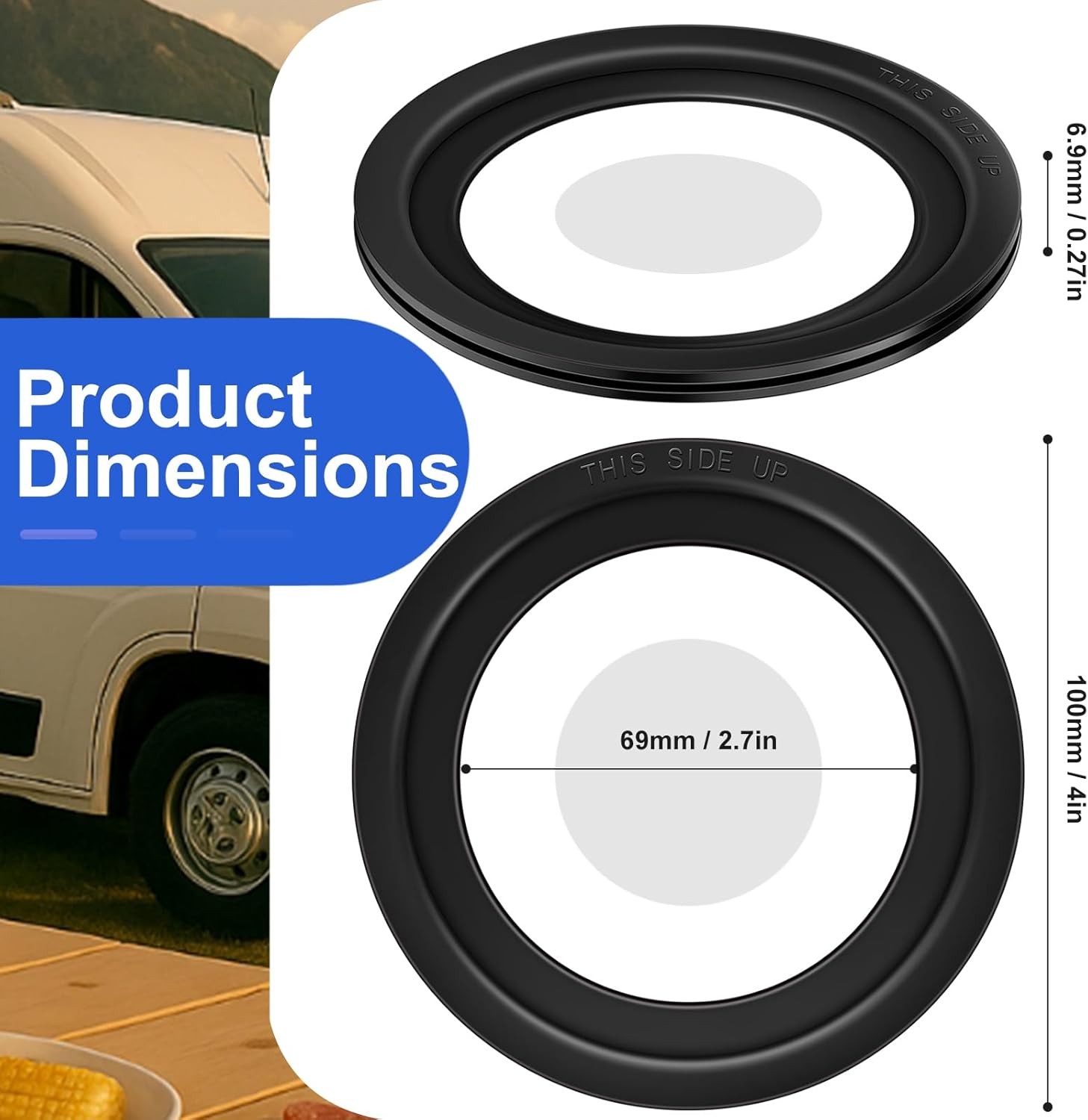2 Pack RV Toilet Seal Replacement for Dometic 300，310，320 Series,Toilets...