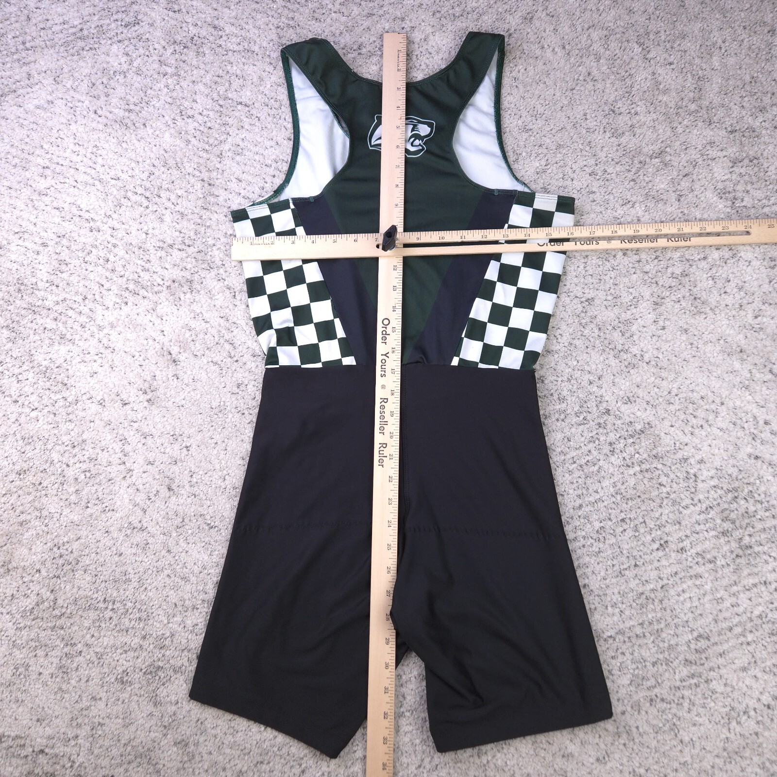 Pine Crest Wrestling Singlet Mens Medium Panthers JL Racing Florida Green Black