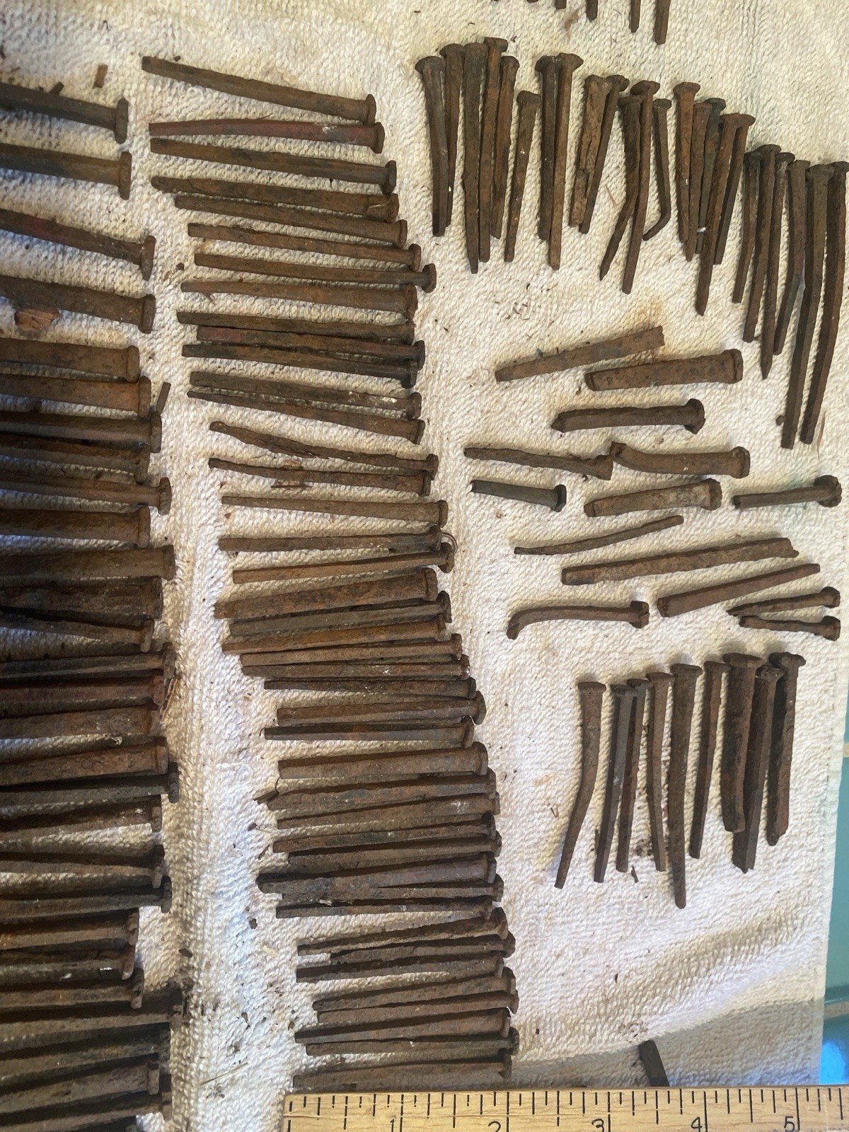 Antique Vtg Square Nails Lot 1 1/2” To 3” Almost 4#