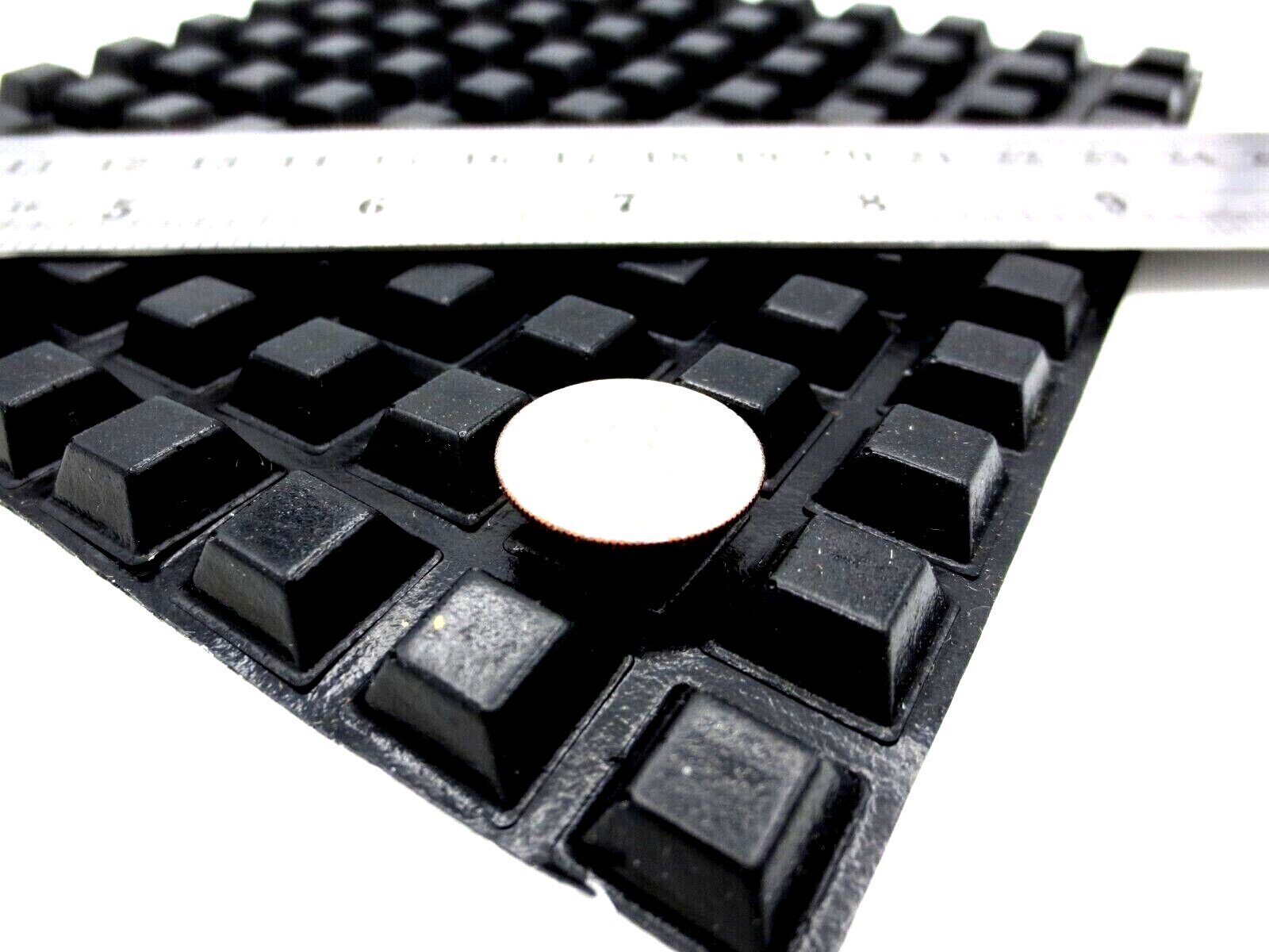 1/4" Tall 1/2" Square Rubber Feet Adhesive Backing - Durable Pad For Electronics
