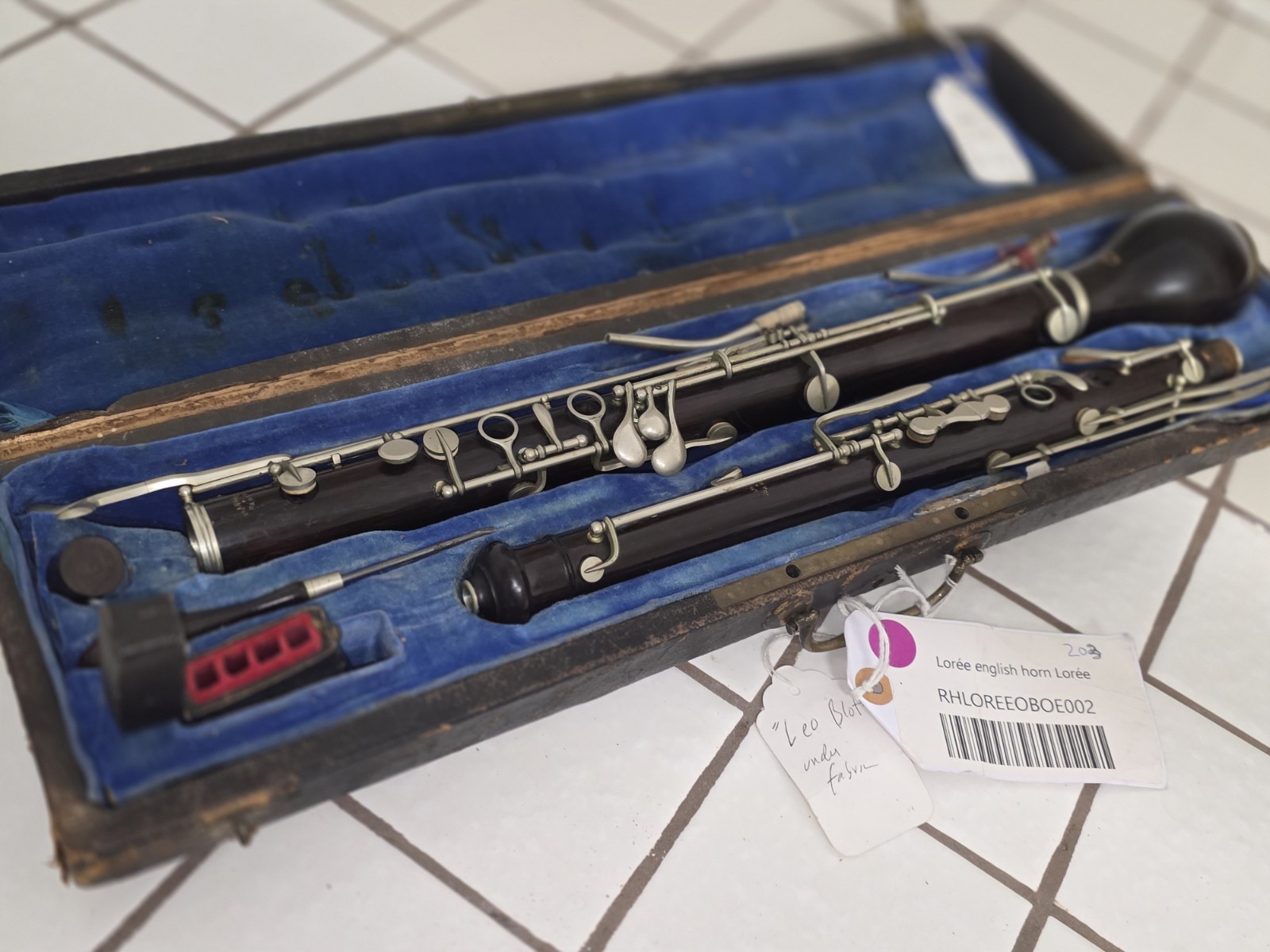 F. Loree English Horn. Triebert System 3 Palisander Wood. No SN Very Early Rare