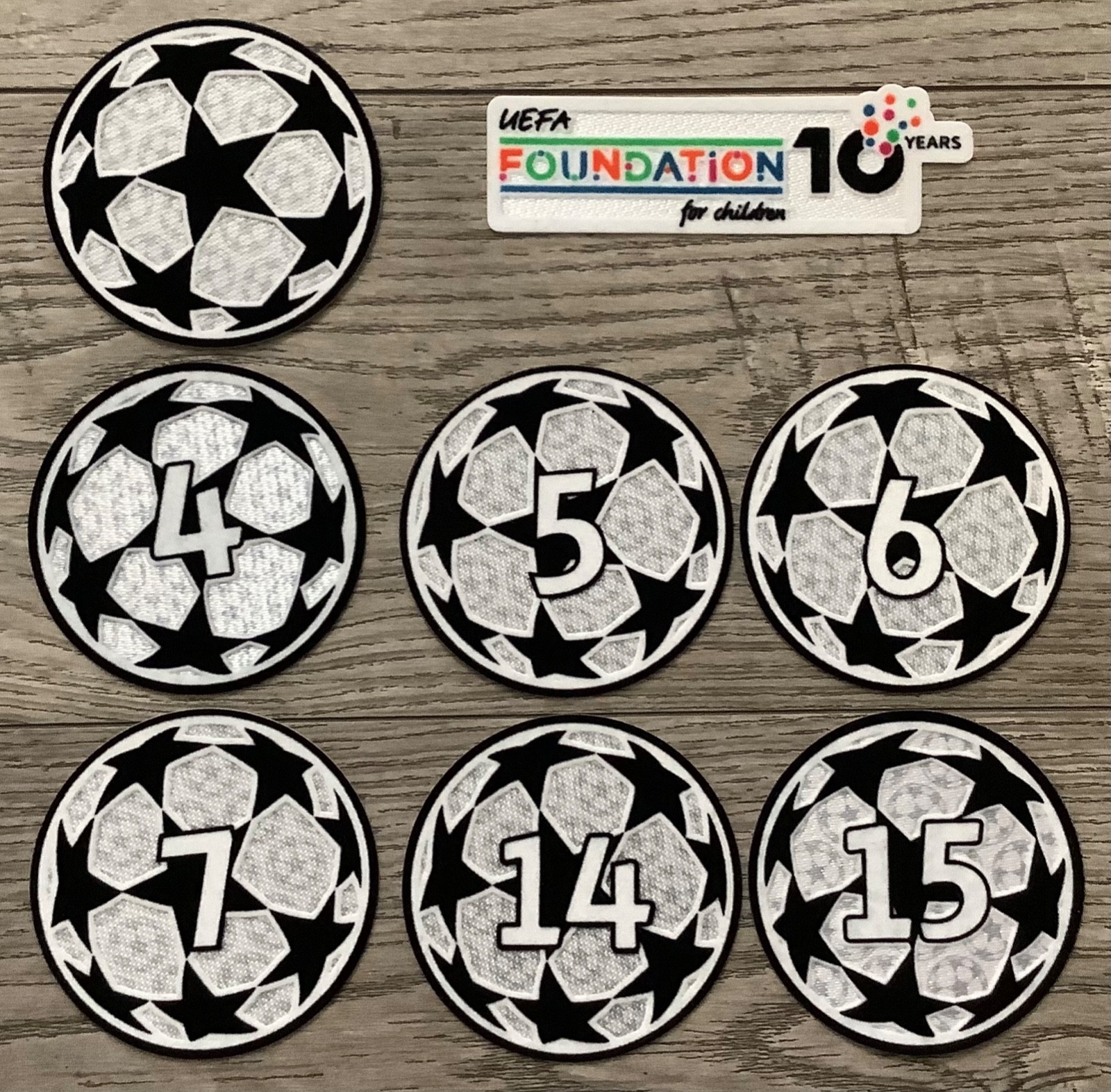 2025/26 UEFA UCL STARBALL + UEFA FOUNDATION BADGE SET