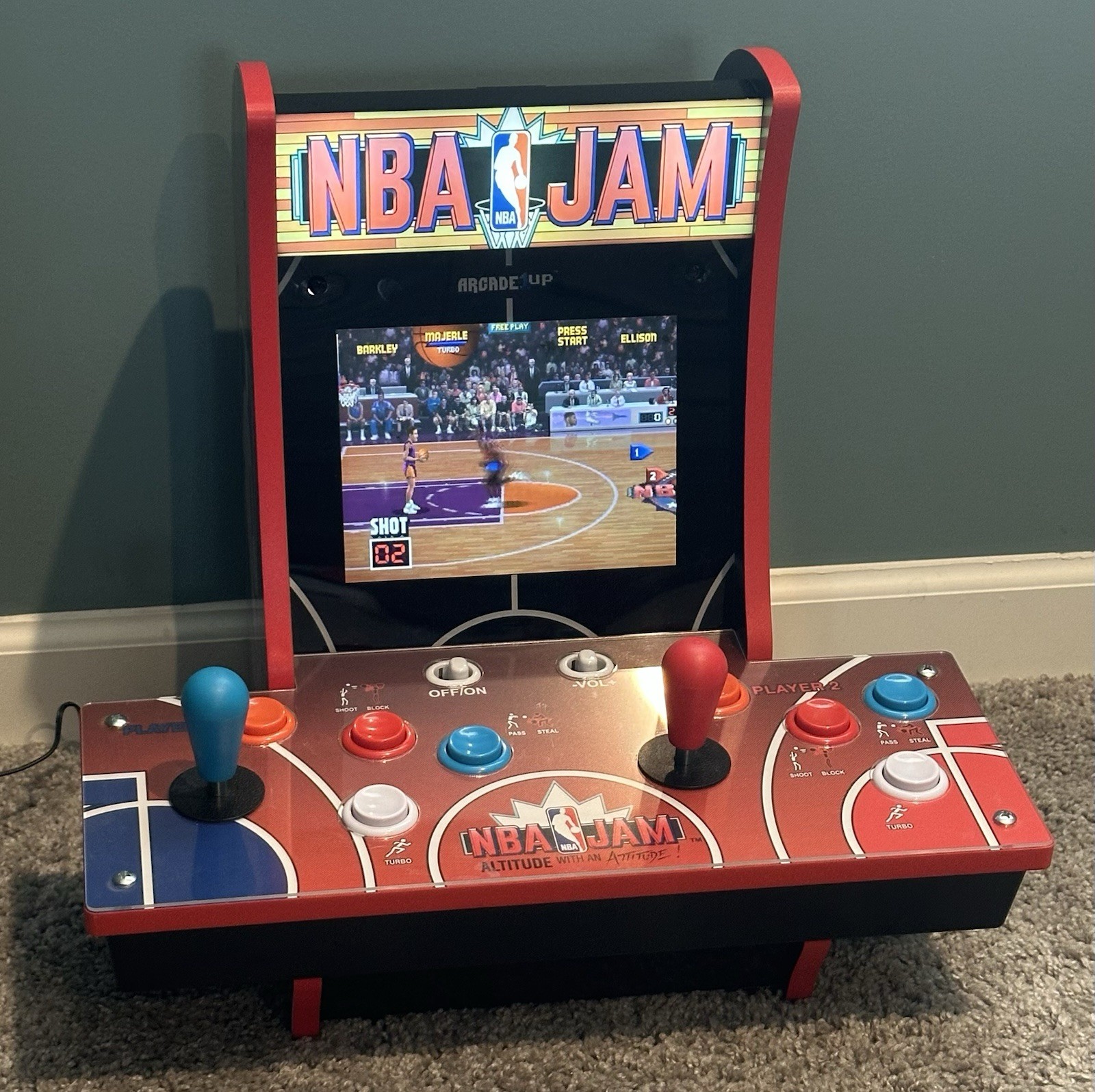 Arcade1Up NBA JAM 2 Player Countercade Bar top Arcade - Excellent Condition