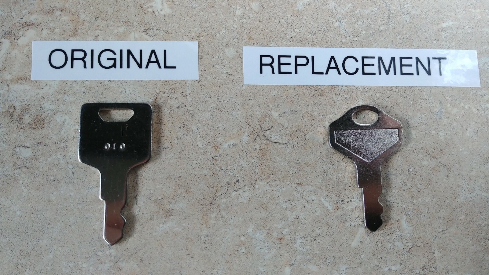 M-S 010 Cash Register Drawer Key Pair Compatible Replacement for Panasonic 010R