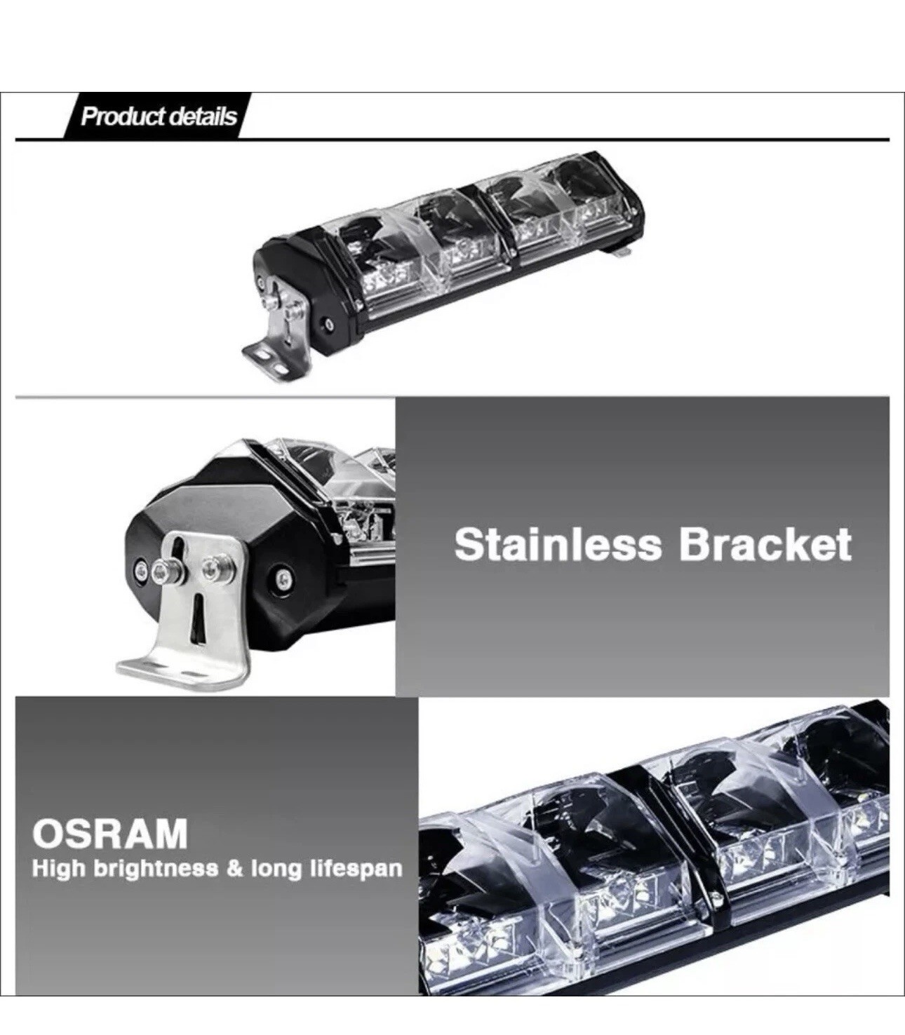 Aurora Evolve 10” Led Bar 7 Color Backlight Harness Included Zuma Canam X3 Chuma