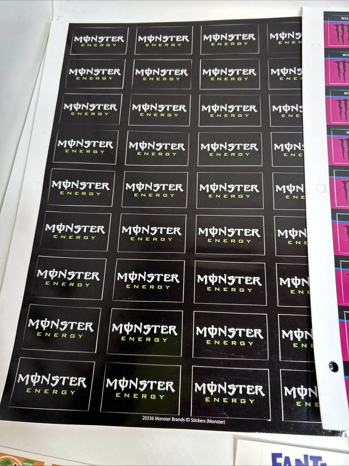 Coca-Cola Co. Drink Products Sticker / Shelf Tags 1”x 1-5/8” (16 Sheets)