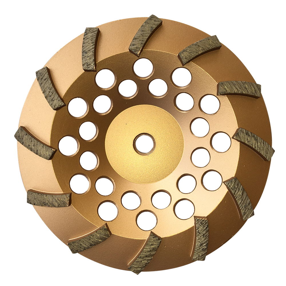 7" Concrete Grinding Cup Wheels 12 Diamond Abrasive Seg 5/8"-11 Arbor