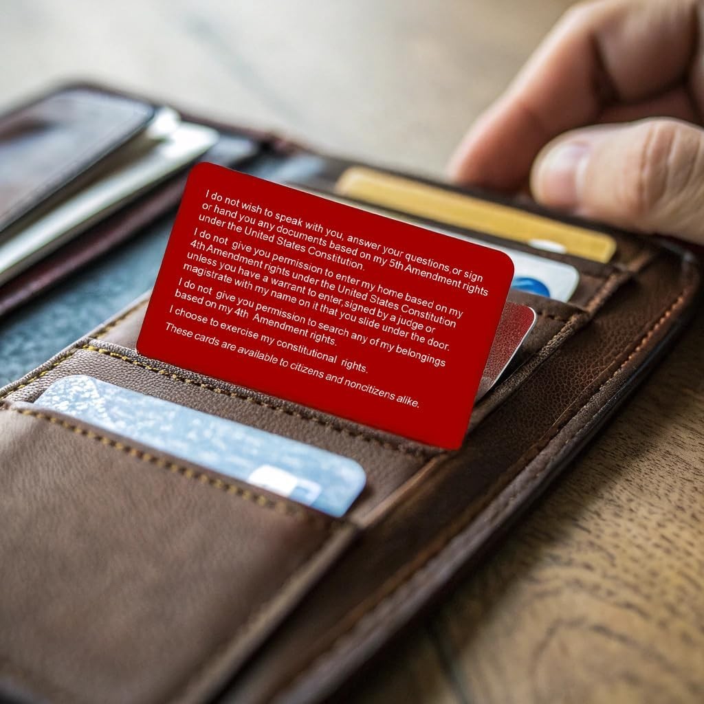 10-Pack Immigration Rights Awareness Cards - Know Your Constitutional Rights