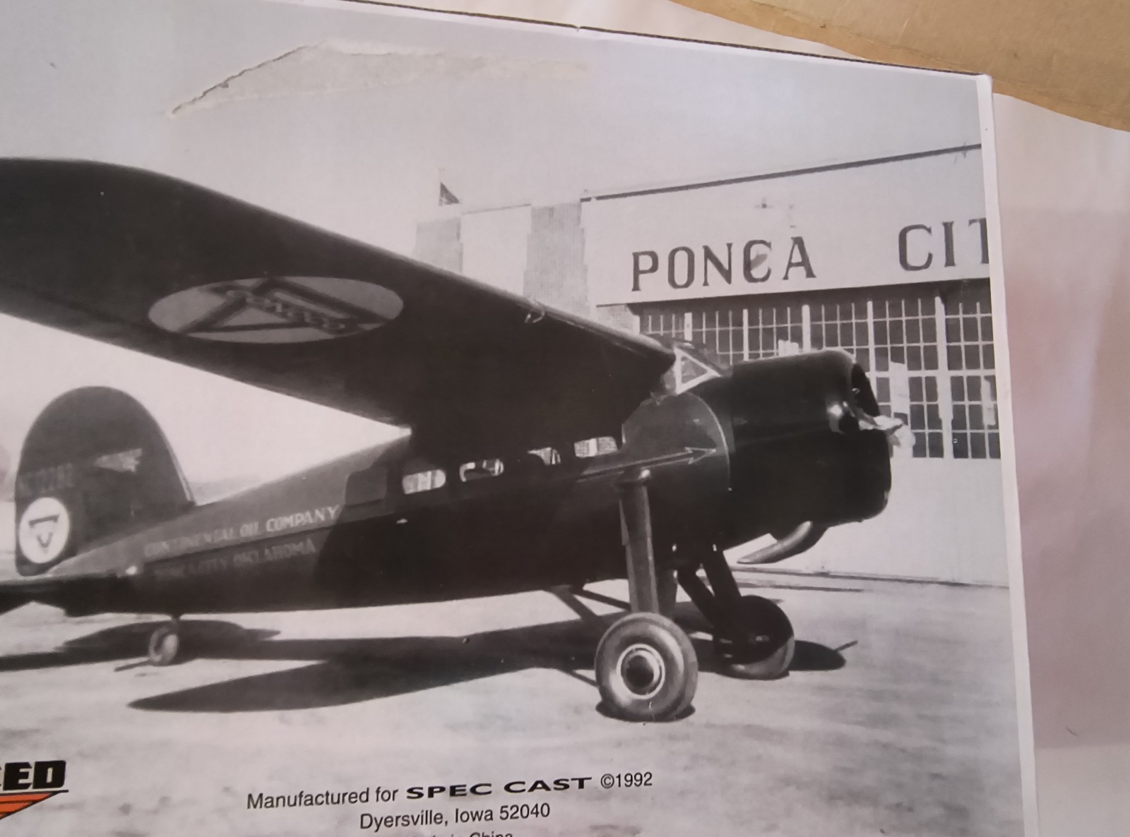 1932 Lockheed Vega 5C Special Conoco Diecast Plane Coin Bank Limited Edition '92