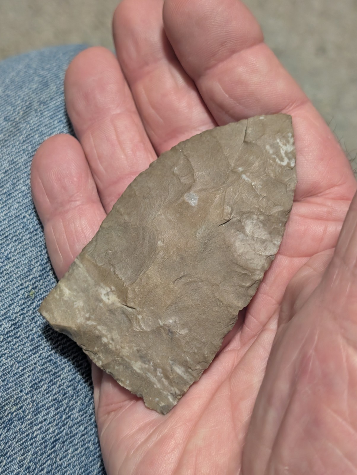 Great Copena Triangular, 3 7/16", N Ctrl AL, Ft Payne Chert, Authentic Arrowhead