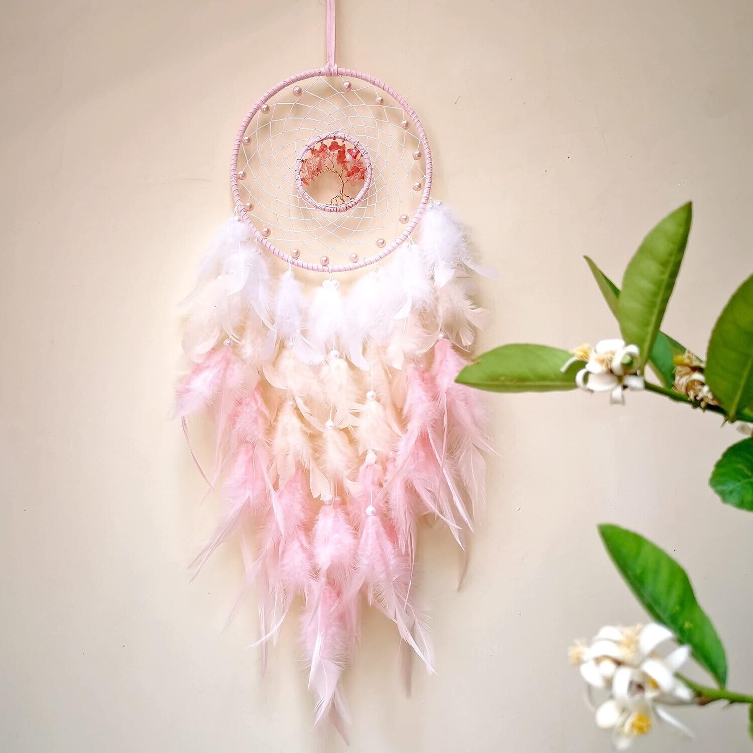 Tree of Life Handmade Dream Catcher Feather Hanging Dreamcatcher Home Wall Decor