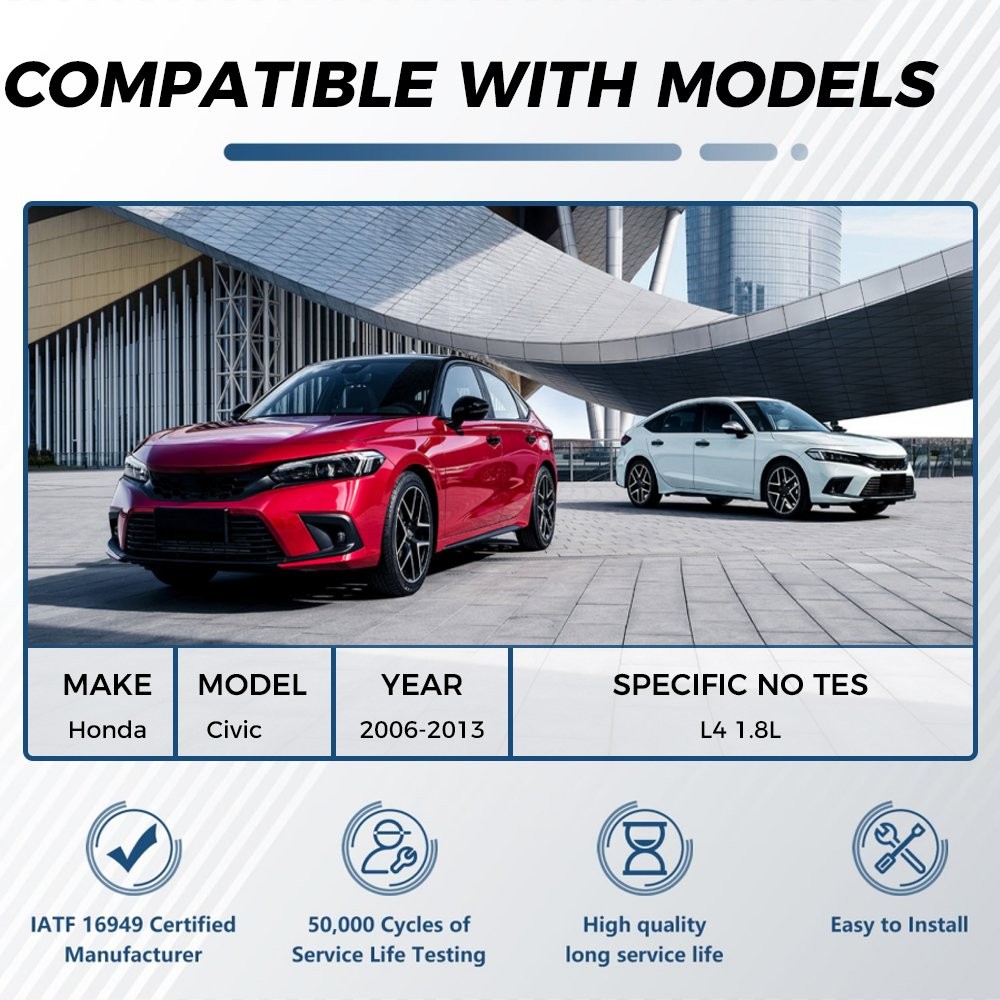 Auto Trans 1.8L Complete Front CV Axle Shaft Assembly for 2006-2015 Honda Civic