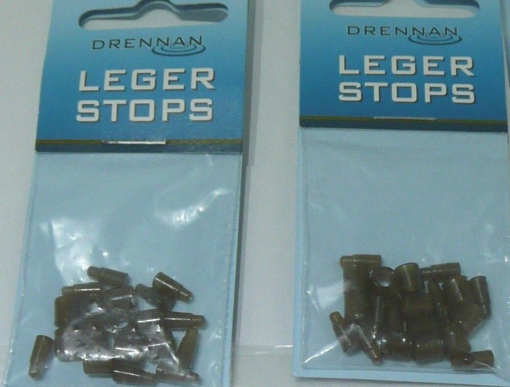 2 PACKS DRENNAN LEGER or CENTRE STOPS or BEAD CLIPS*STANDARD-FEEDER/BOMB FISHING
