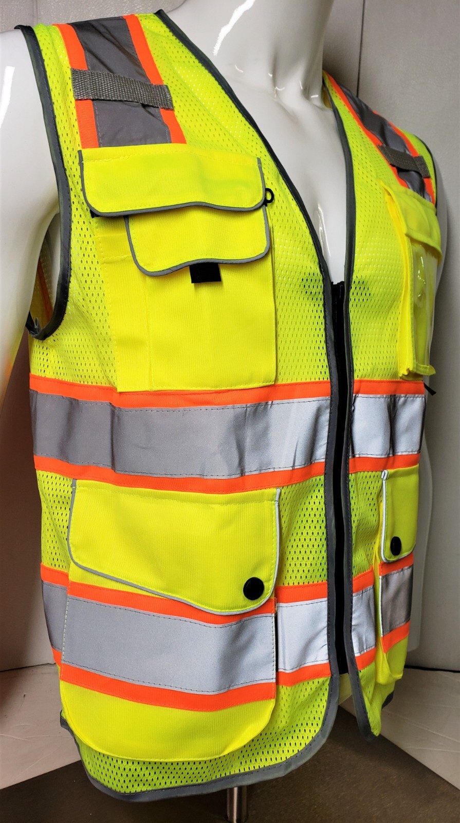 FX SAFETY VEST -Class 2 High Visibility Reflective Yellow Safety Vest FXSV8