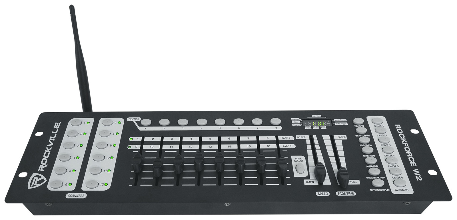 Rockville ROCKFORCE W2 192 Channel Wireless 2.4Ghz DMX Lighting Controller