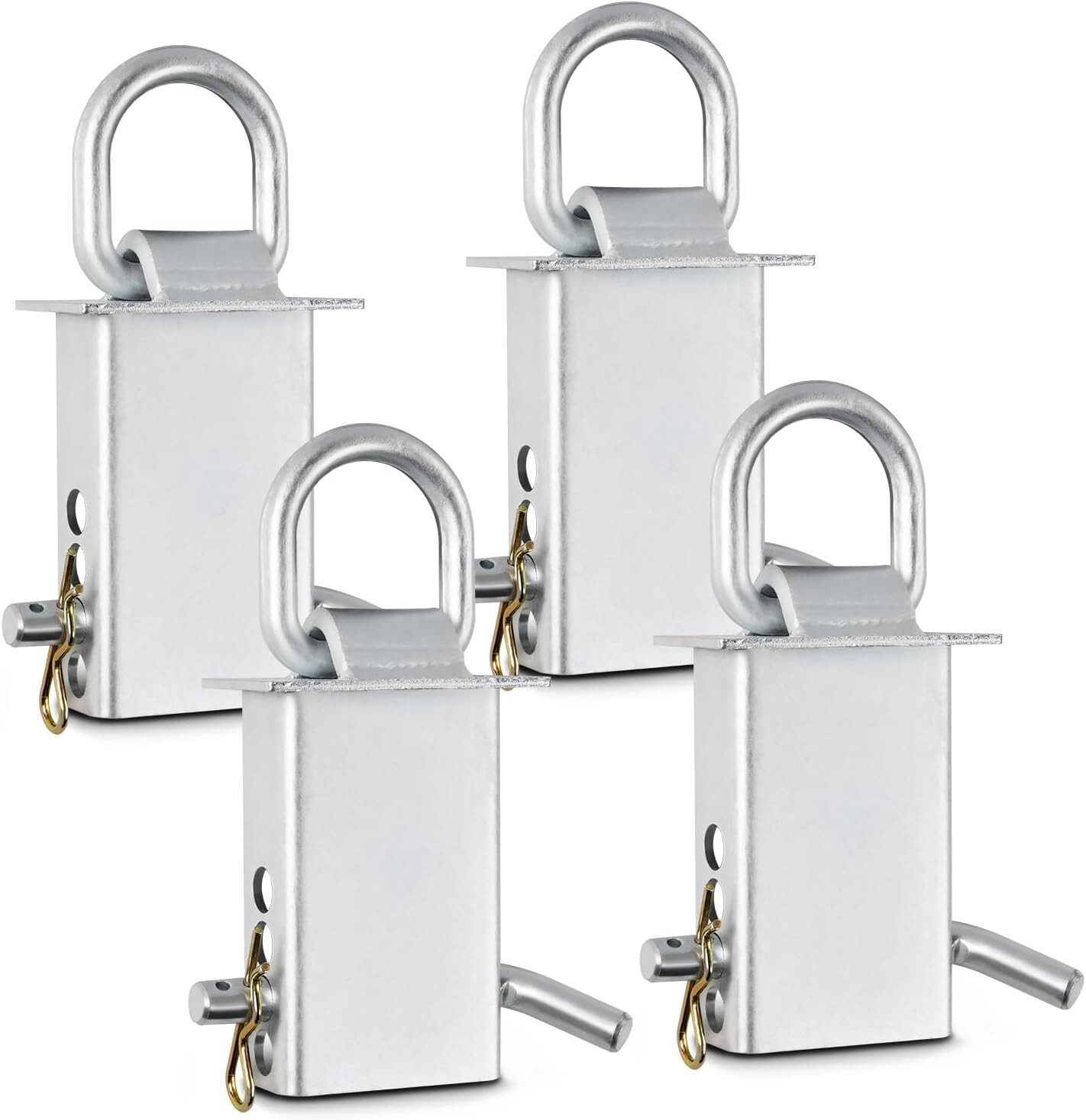 Stake Pocket D Ring Heavy Duty Adjustable Trailer Stake Pocket Zinc Coated4 Pack