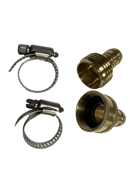 1/2" Garden Brass Hose Mender End Repair Kit Connector Set