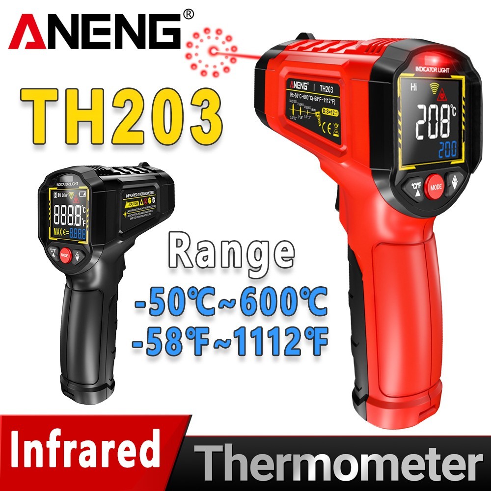Infrared Thermometer LCD Digital Non-contact Laser IR Temperature Gun Temp Meter