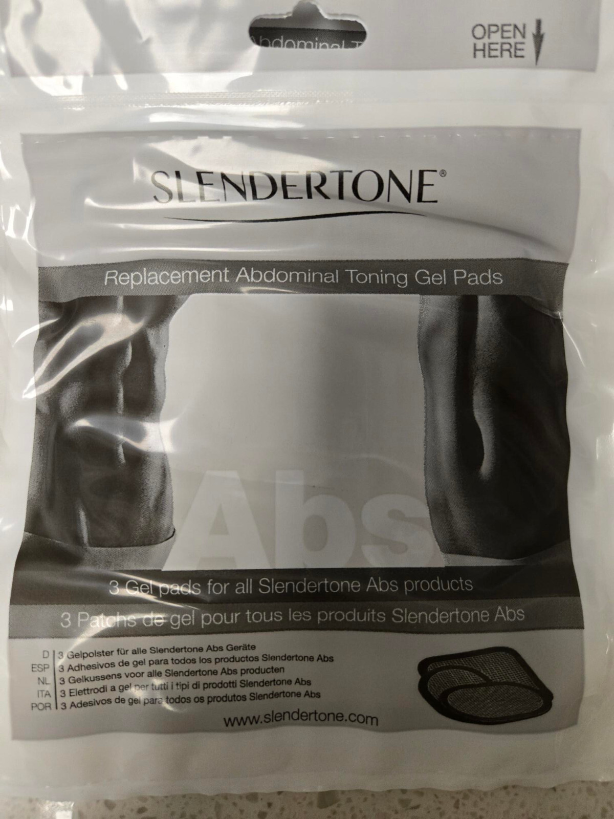 10-SLENDERTONE Replacement Abdominal Toning Gel Pads 10 Sets of 3 Pads See Dates