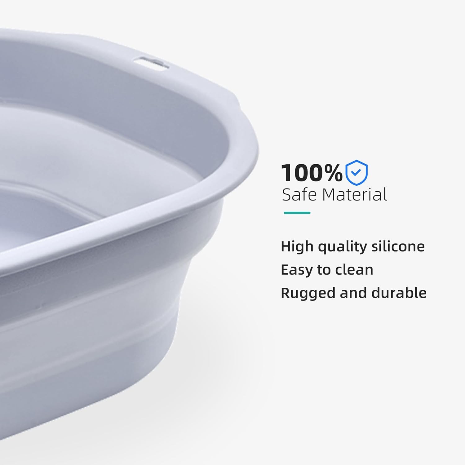 2 Pack Collapsible Wash Basin Set, Foldable Dish Tub, Small Medium Portable Sink