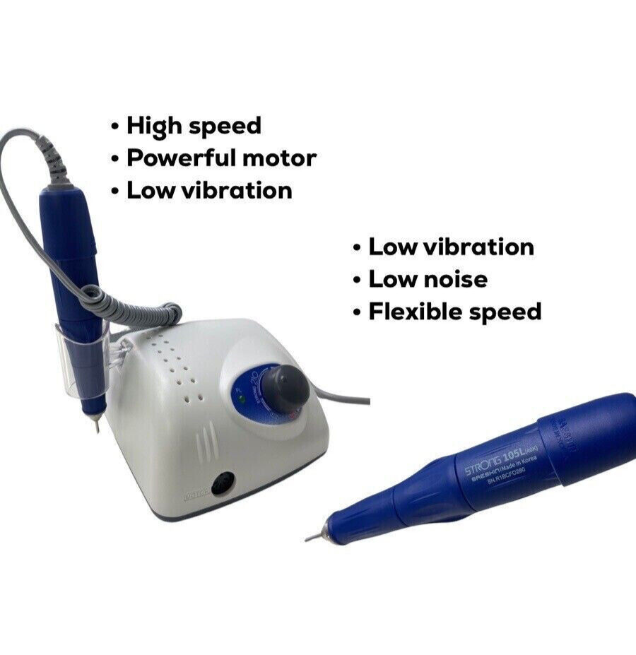 Professional Nail Drill Machine Strong 210/105L, Original, Made in Korea.