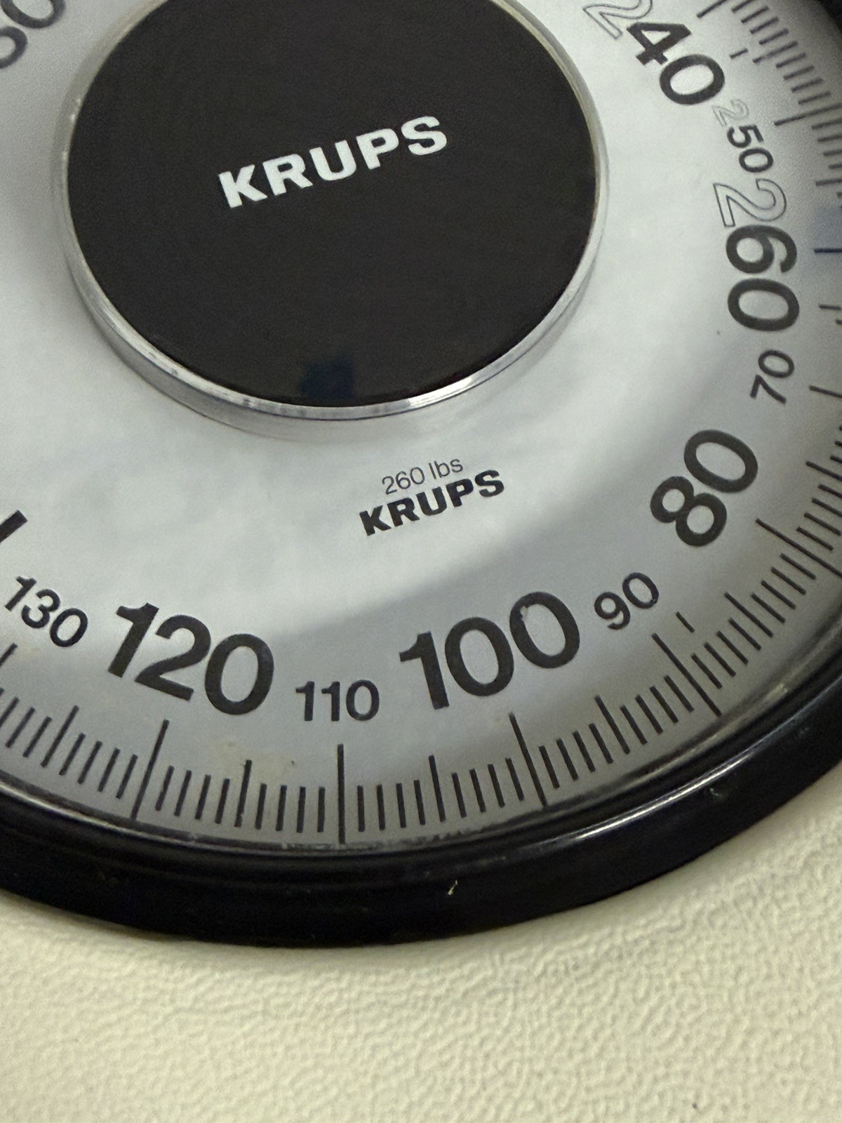 MCM Genuine Vintage Krups ‘Cyclops’ Or UFO Bathroom Scale, Cream, Works Great!