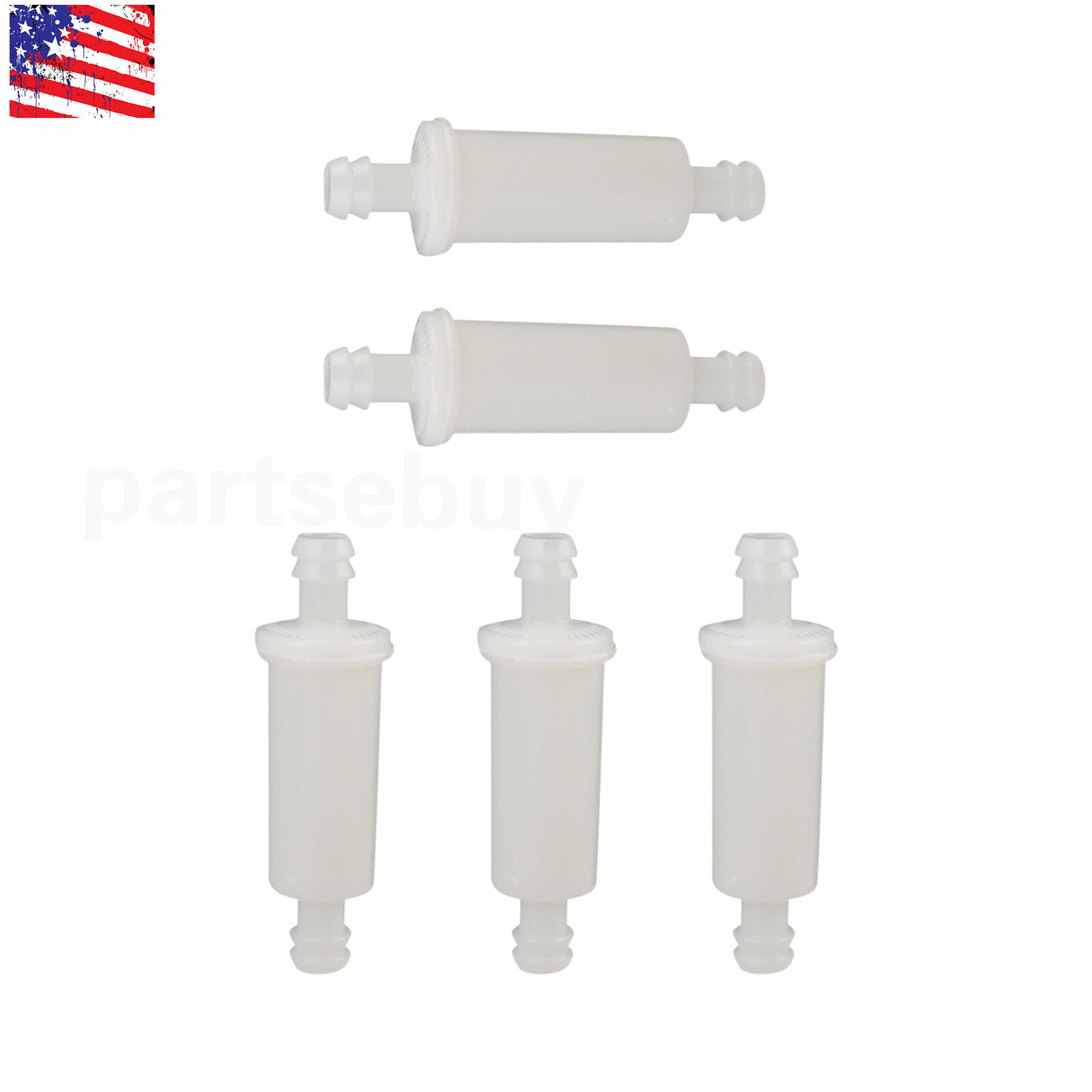 5x Inline Fuel Filter For Polaris ATV Sportsman Magnum Snowmobile 2530009 Part