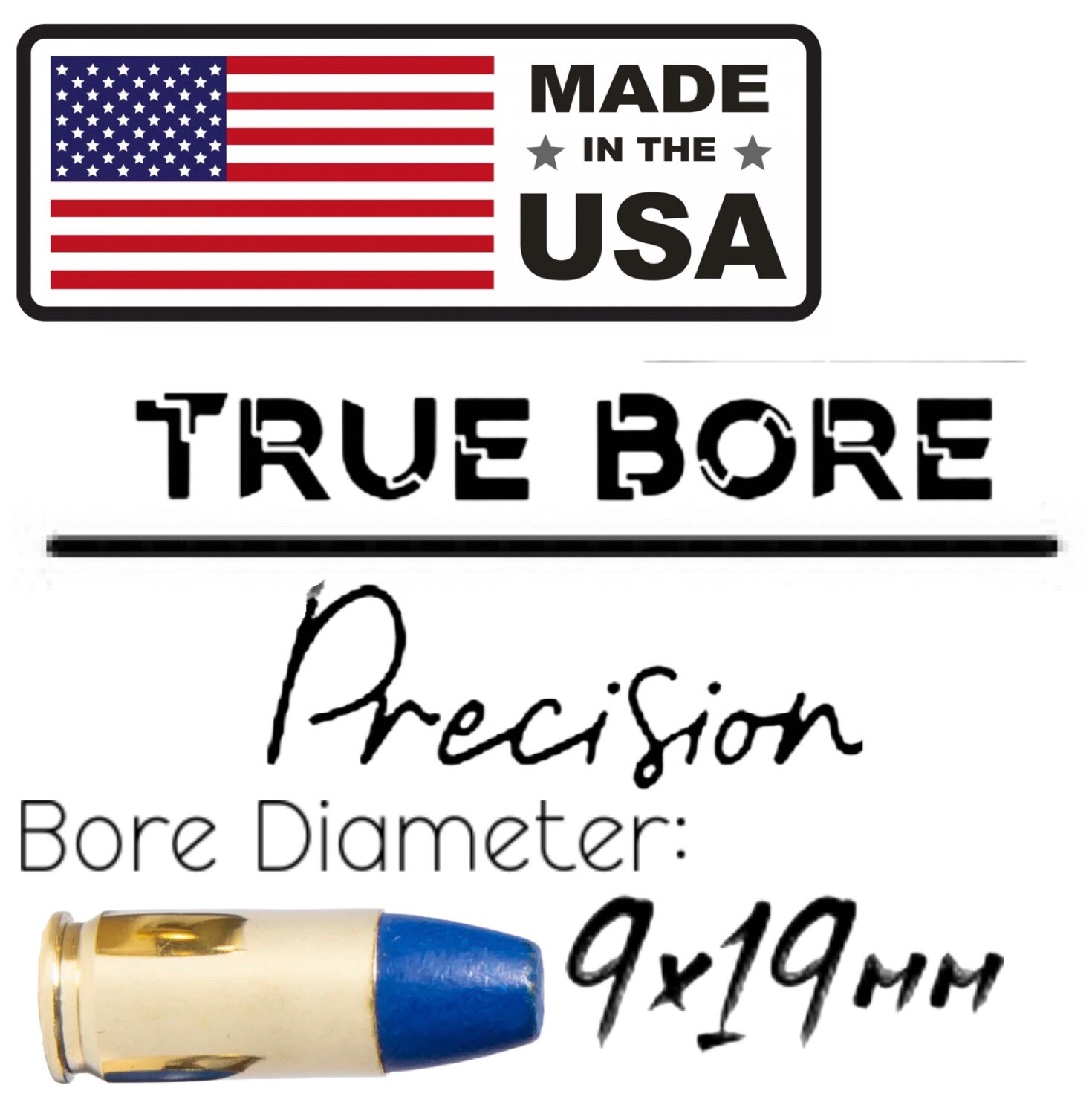 9mm 9x19 Muzzle Device Alignmet Rod Suppressor Gauge