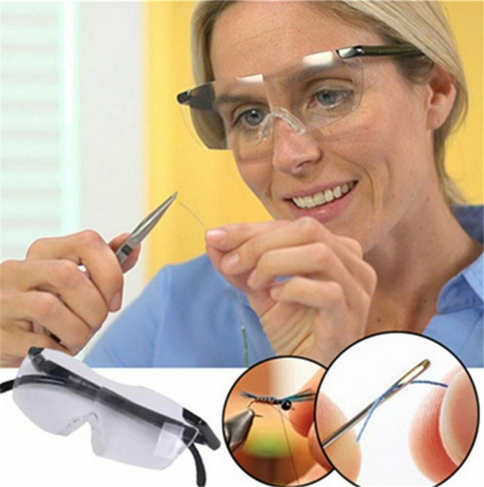 Big Vision Eye Glasses 1.6X Magnifying Eyewear Make Everything Bigger Clearer