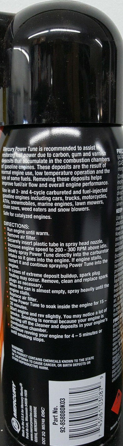 Mercury Marine Quicksilver Power Tune Internal Engine Cleaner OEM 92-858080K03