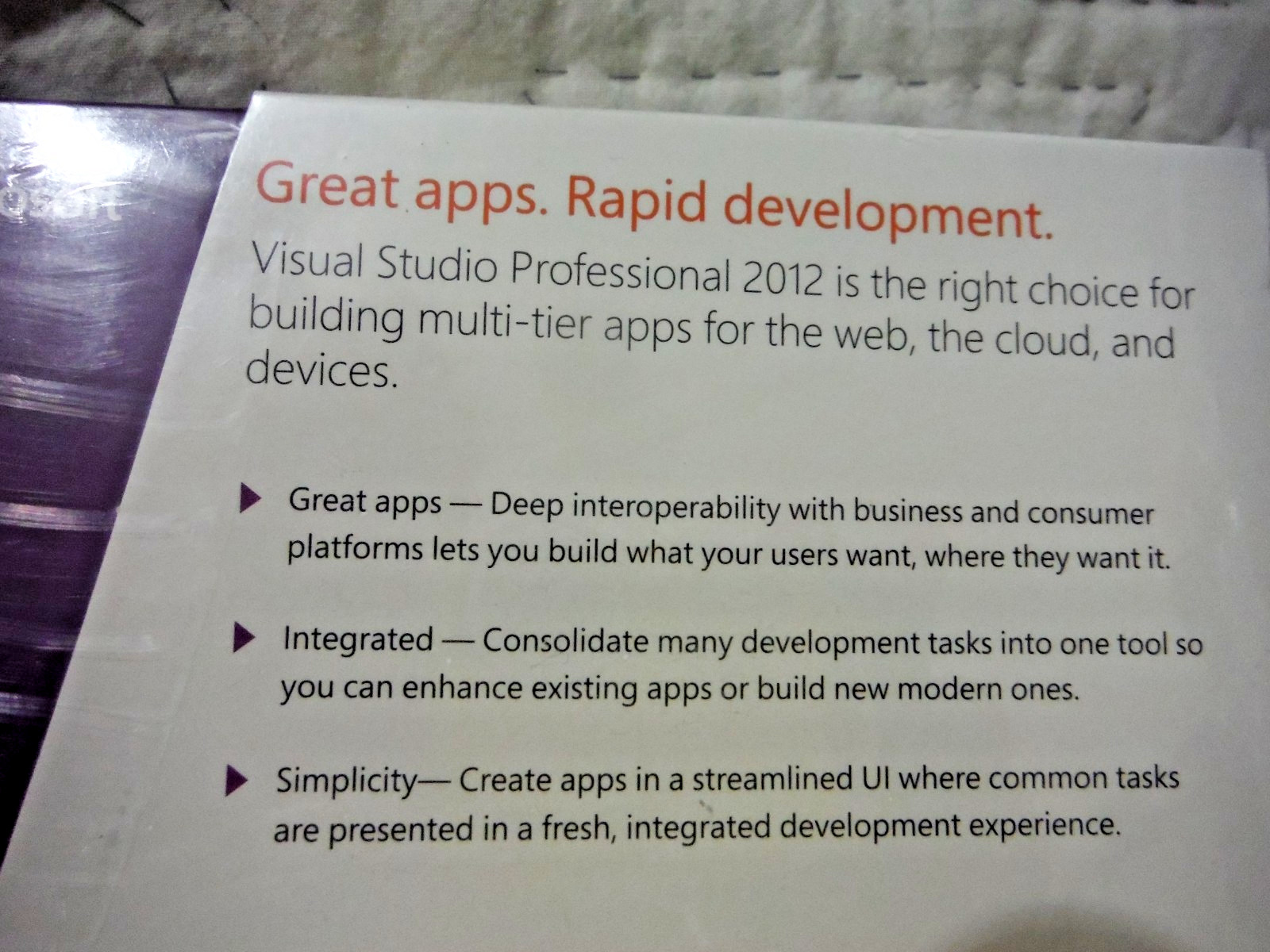 Visual Studio Ultimate 2012 with MSDN, SKU 79D-00276, Full Retail Version Sealed