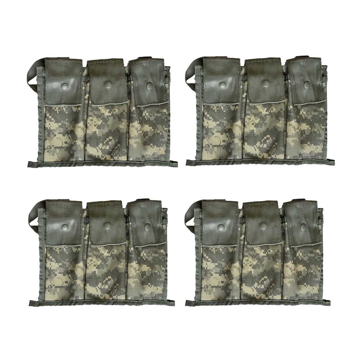 Pack of 4 Military 6 Magazine Bandoleer MOLLE II Mag Ammunition Pouch w/ Strap