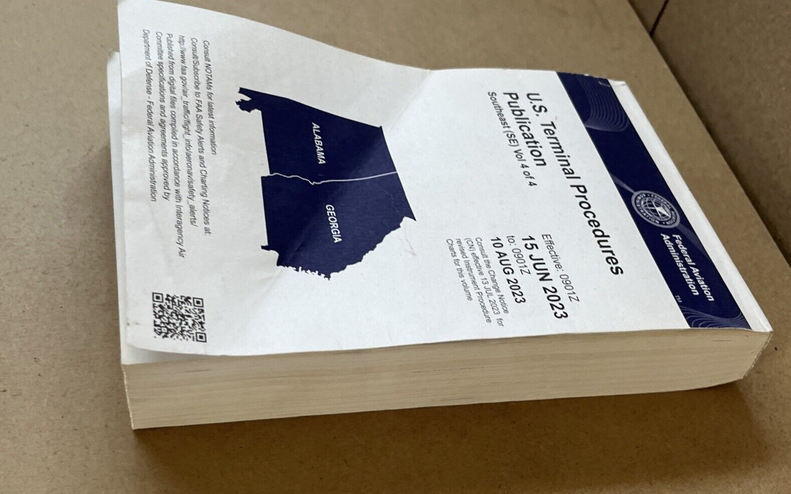 U.S. TERMINAL PROCEDURES PUBLICATION SOUTHEAST Vol 4 OF 4 ( FED.AVIATION ADMIN )