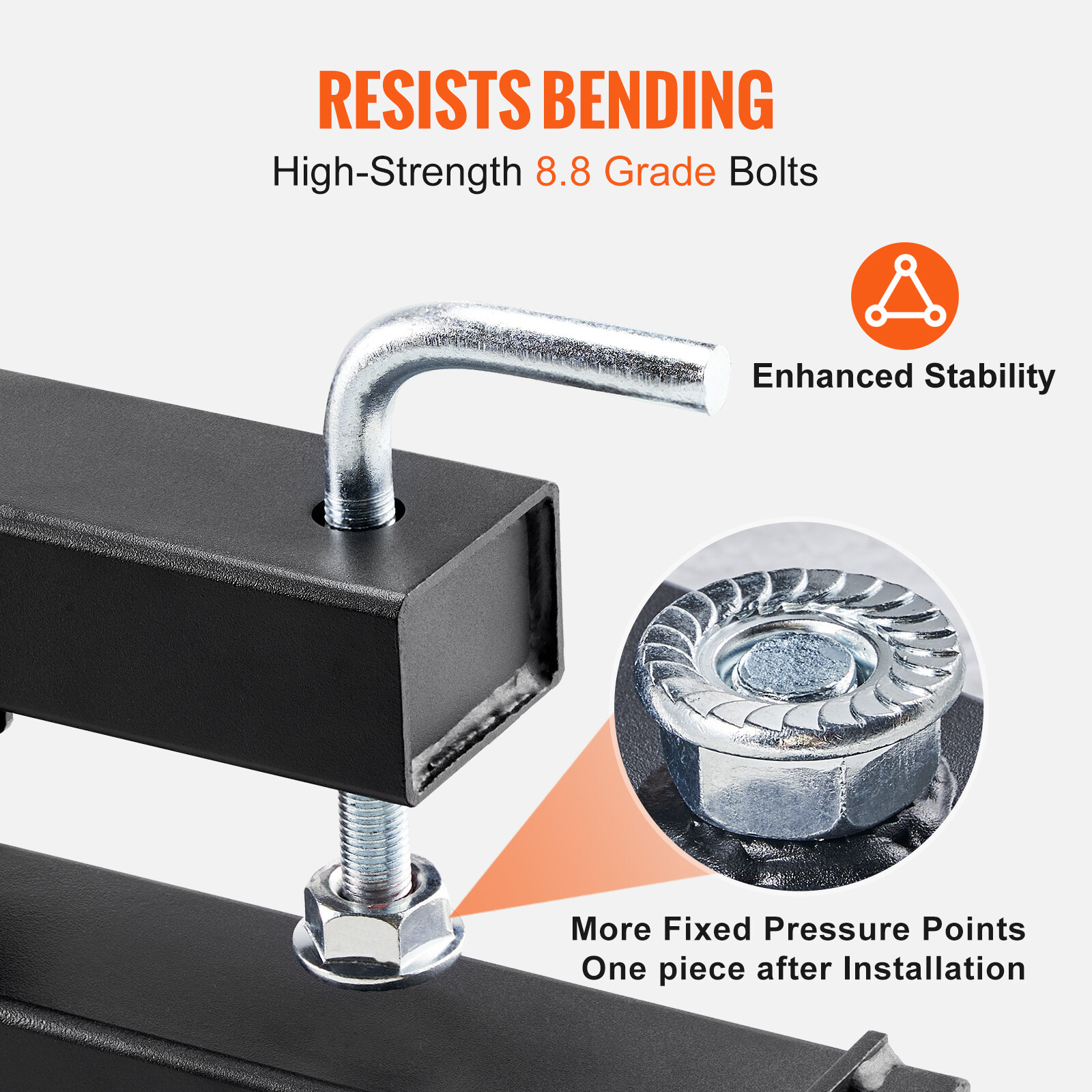 VEVOR 43" 2000lbs Pallet Forks Clamp On Tractor Forks w/Adjustable Bucket Forks