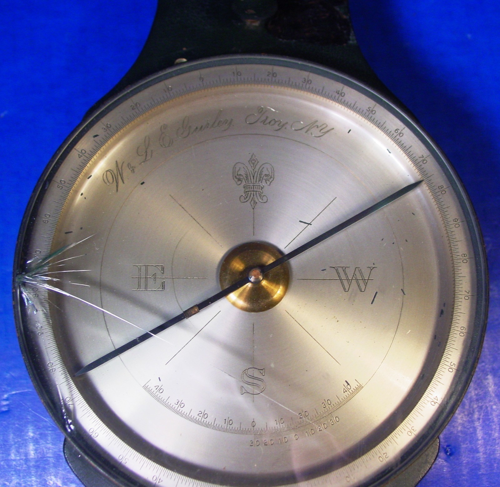 1895 Gurley Vernier Compass - Large Example