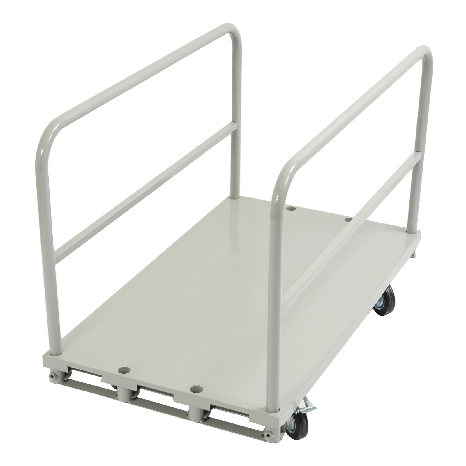 2200 lb 2- in-1 Drywall Sheet Cart, Lumber Platform Truck Dolly Cart W/4 Casters