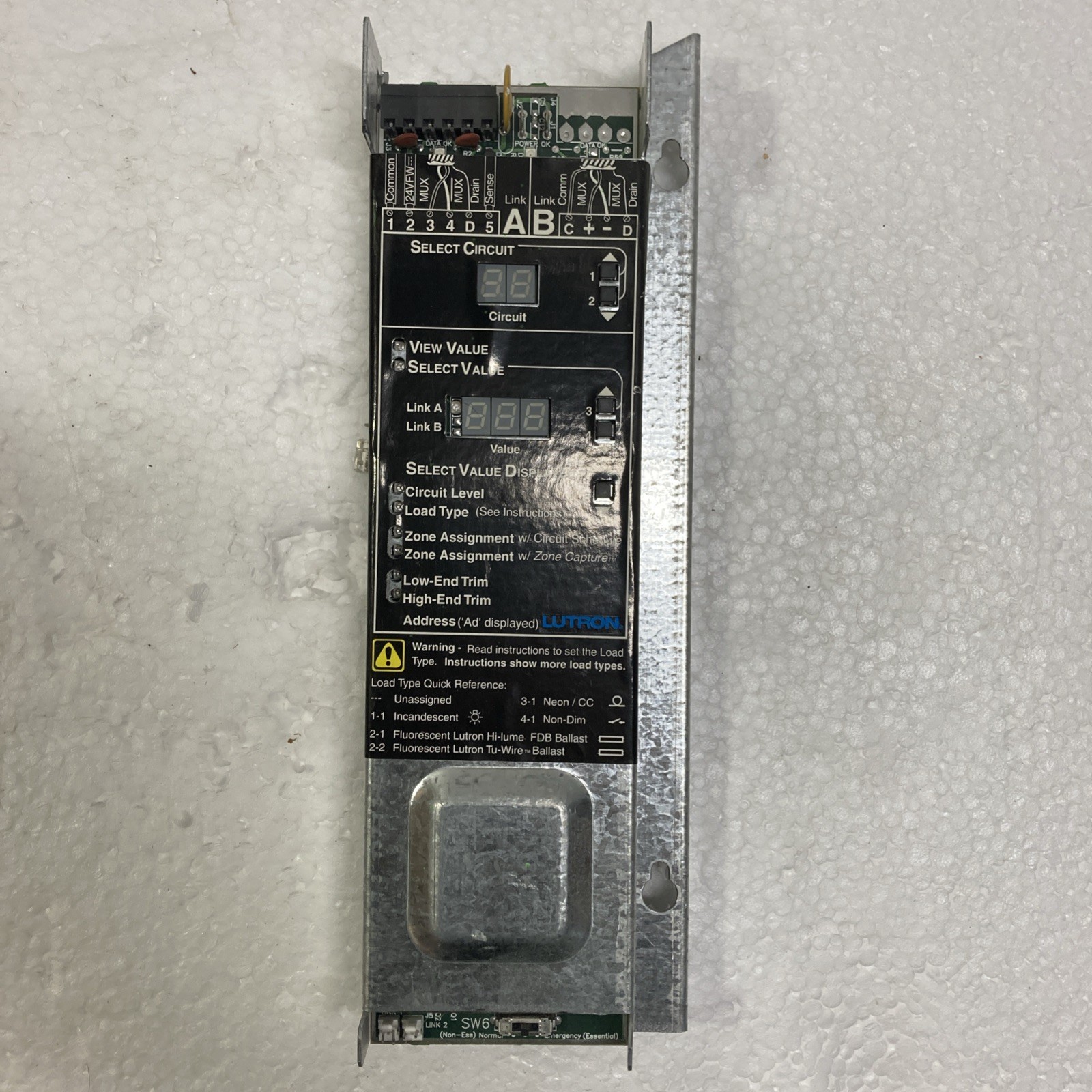 Lutron E033159 GPCS378 SoftSwitch -XP Circuit Selector Kepypad Controller