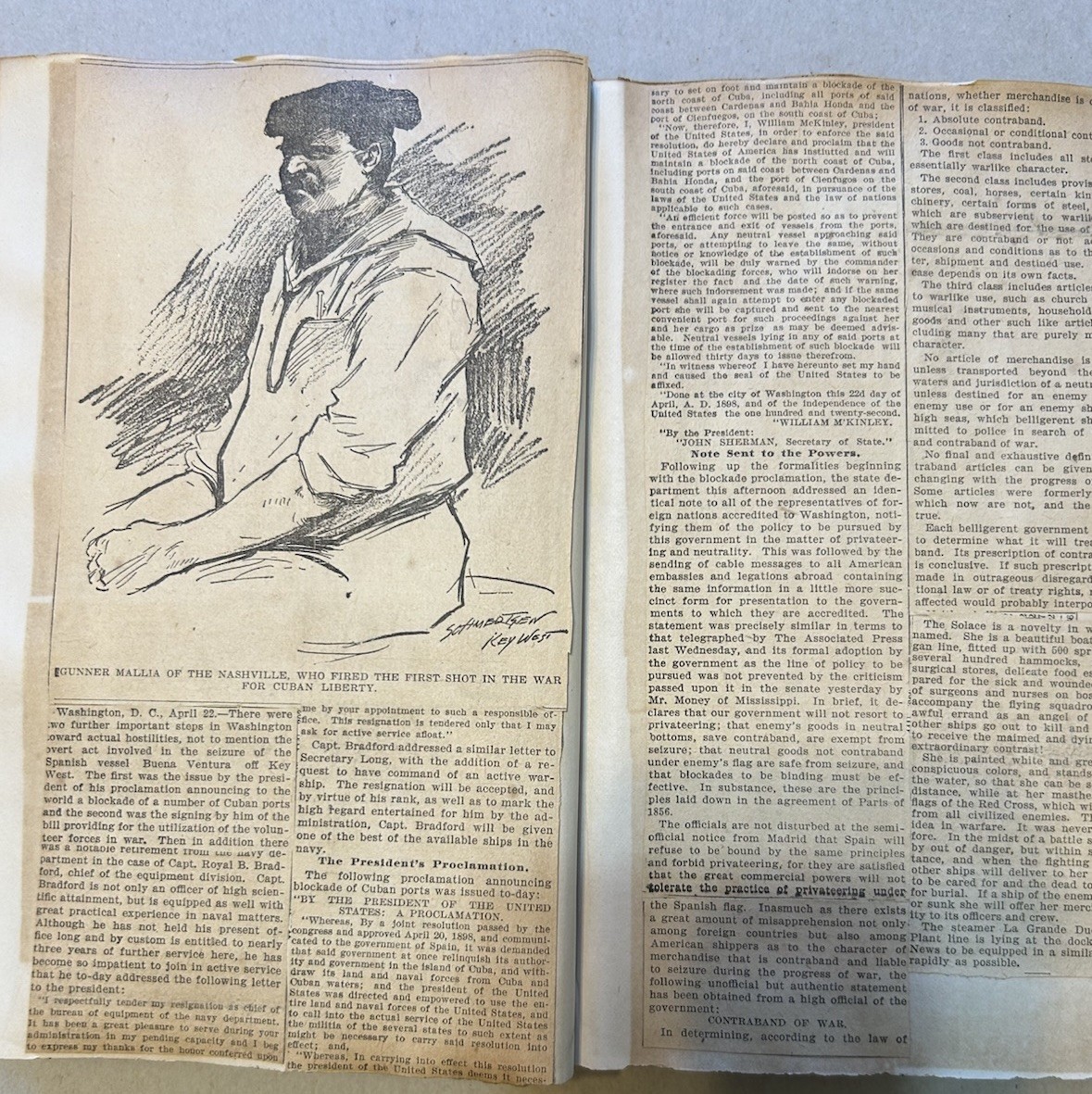Antique Scrapbook Of Spanish-American War, 1898