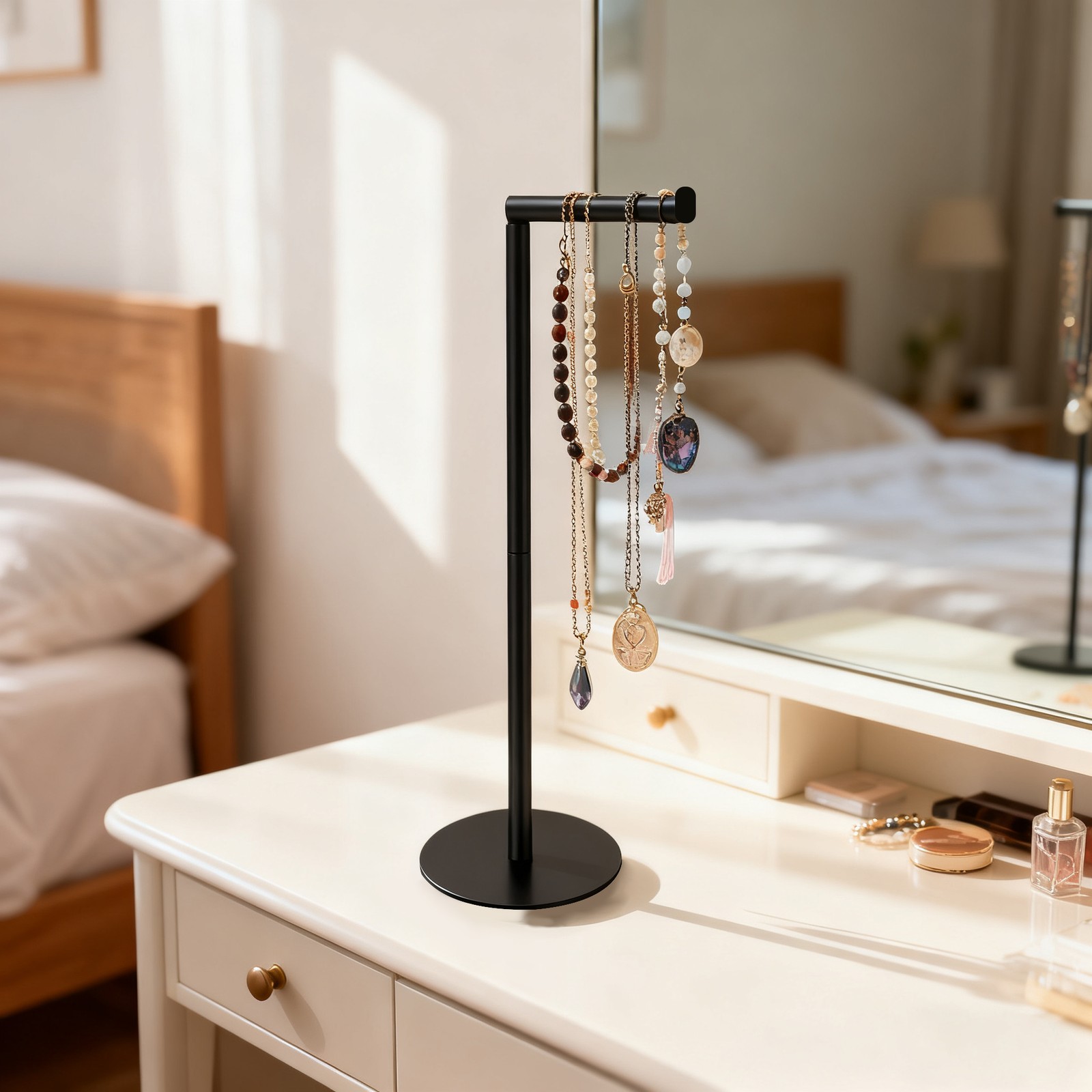 Toilet Paper Roll Holder Stand Freestanding Stainless Steel 24" Towel Rack Home