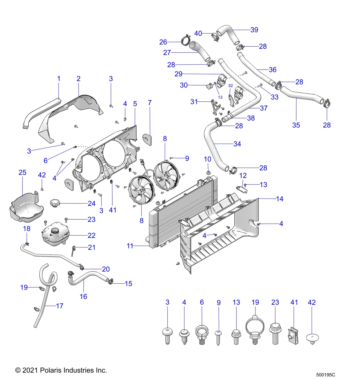 Polaris Inlet Duct, Genuine OEM Part 5455737, Qty 1