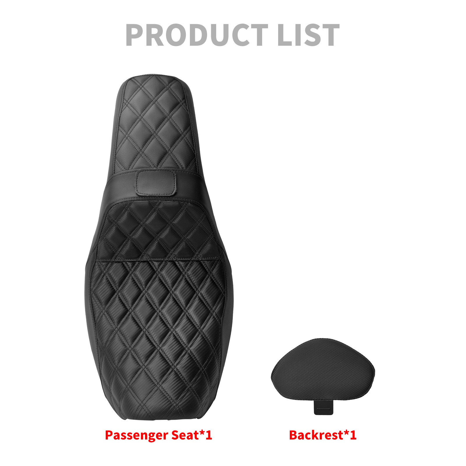 Black Stitching Seat W/ Driver Backrest Fit For Harley Dyna Super Glide 2006-17