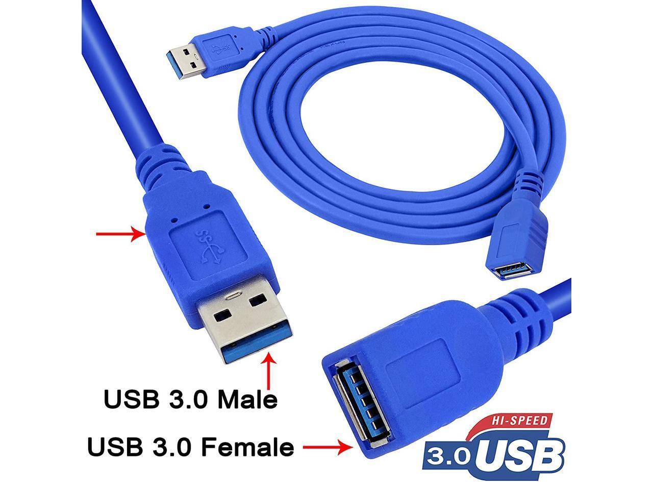 USB 3.0 Extension Cable High Speed Extender Cord Adapter Type A Male to Female