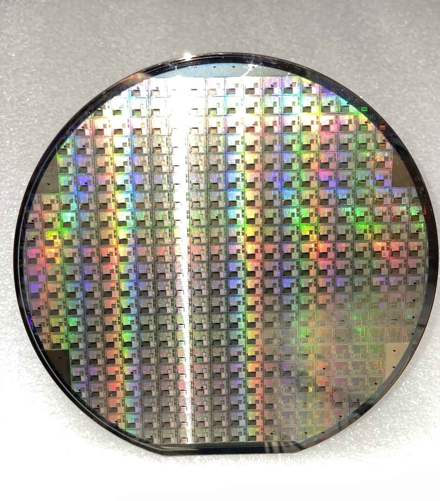 6” Silicon Wafer Intel 87C196ET Vintage 1986 and ALCATEL 6” Silicon Wafer.