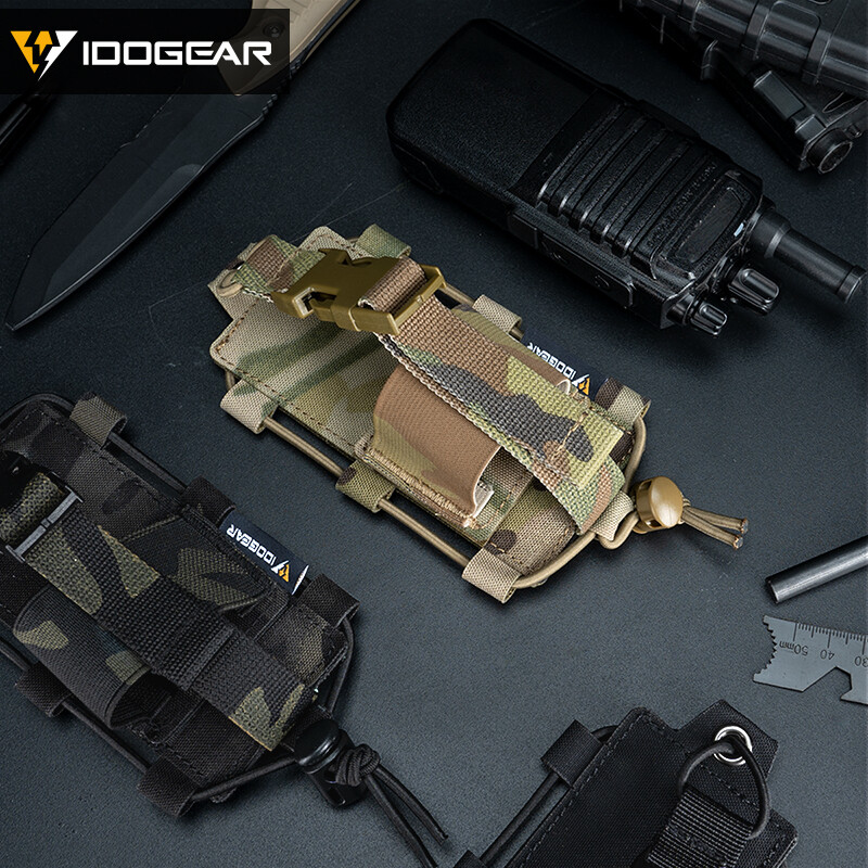 IDOGEAR Tactical Radio Pouch MOLLE Walkie Talkie BAOFENG POFUNG UV5R UV82 Pouch